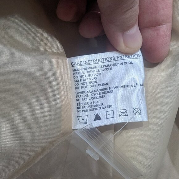 Novelti Adorable Junior Button down Trench Coat Beige Size 5/6 - Picture 11 of 11